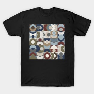 Geometric Retro Vintage Abstract Pattern Woodland T-Shirt